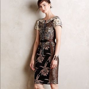 Anthropologie Byron Lars “Beguile” zip up dress